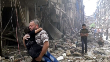 «Βομβαρδισμοί πρωτοφανούς έντασης» από τον στρατό του Άσαντ στο Χαλέπι