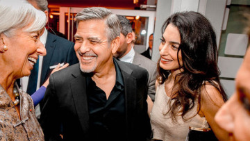 Η Κριστίν Λαγκάρντ ρώτησε την Αμαλ Κλούνεϊ αν είναι έγκυος 