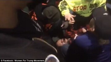 Βίντεο: Άγριο ξύλο αντιπάλων και οπαδών του Τραμπ