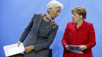 Μέρκελ: Ναι στις περικοπές που ζητά το ΔΝΤ - Λαγκάρντ: Ναι στα υψηλά πλεονάσματα