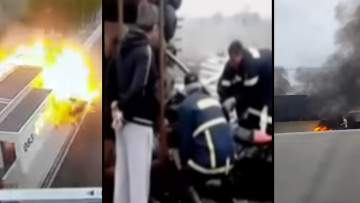 Tα βίντεο της ανείπωτης τραγωδίας στην Αθηνών-Λαμίας: Η σύγκρουση, ο σοκαρισμένος πατέρας, η ανάσυρση των σορών