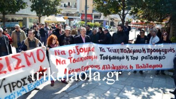 «Θερμή» υποδοχή της Ράνιας Αντωνοπούλου στα Τρίκαλα