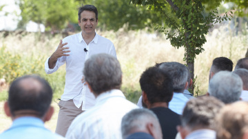 Μητσοτάκης: Απόλυτη προτεραιότητά μας η εκμετάλλευση ευρωπαϊκών πόρων για την αγροτική παραγωγή