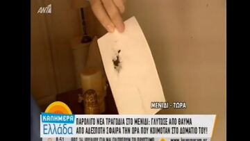 Νέο περιστατικό στο Μενίδι: Η σφαίρα «έσκασε» δίπλα στο κεφάλι του την ώρα που κοιμόταν!
