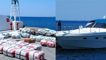 Δύο τόνοι ινδικής κάνναβης σε πολυτελή θαλαμηγό στα Κύθηρα