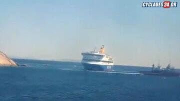 Προσπαθούν πάλι σήμερα να αποκολλήσουν το Blue Star Patmos από την ξέρα στην Ίο