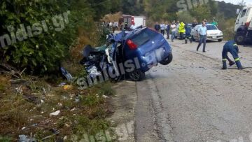 Τραγικό τροχαίο με δύο νεκρούς σμηνίτες στα Παλιάμπελα Βόνιτσας