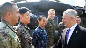 «Να είστε έτοιμοι για κάθε ενδεχόμενο» λέει ο Μάτις σε Αμερικανούς στρατιώτες στην Κορέα