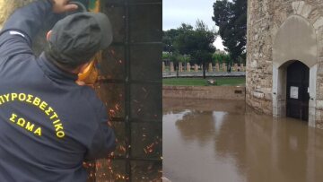 Περιπέτεια στον Λευκό Πύργο: 80 μαθητές και τουρίστες εγκλωβίστηκαν τρεις ώρες λόγω της καταιγίδας 