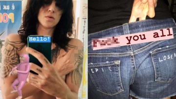 Άζια Αρτζέντο: Με οργισμένες αναρτήσεις και γυμνές φωτογραφίες απαντά σε όσους την κατηγορούν για τον χαμό του Μπουρντέν