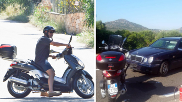 Ο George Clooney παρασύρθηκε από αυτοκίνητο στη Σαρδηνία 