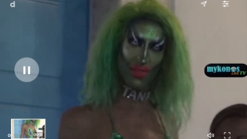 Βίντεο: Αποκρουστικό θέαμα με δίμετρη τρανσέξουαλ στα Ματογιάννια