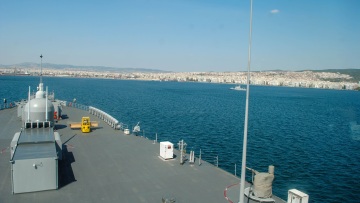 Φωτογραφίες: Ξενάγηση στη ναυαρχίδα του 6ου Αμερικανικού Στόλου «USS Mount Whitney»