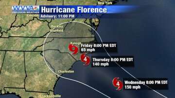 Τυφώνας Florence: Σε κατάσταση έκτακτης ανάγκης και η Τζόρτζια