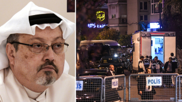 Υπόθεση Κασόγκι: Εβαψαν σημεία στο προξενείο με μπογιά οι δράστες μετά την «εξαφάνιση» του δημοσιογράφου