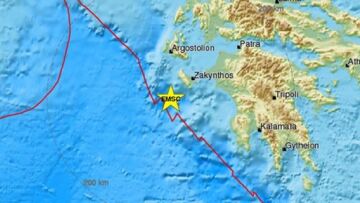 Σεισμός 4,6 Ρίχτερ στη Ζάκυνθο - Έγινε αισθητός και στην Αθήνα