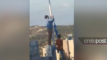 Ηράκλειο: Αλβανοί κατέβασαν και έκλεψαν την Ελληνική σημαία 