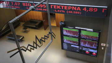 Χρηματιστήριο Αθηνών: Επιστροφή στο επίπεδο των 800 μονάδων με τραπεζική «βοήθεια»