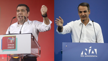 Φωτογραφίες: Περιστέρι- Θεσσαλονίκη: Η «μάχη» των πόλεων στις συγκεντρώσεις Μητσοτάκη - Τσίπρα