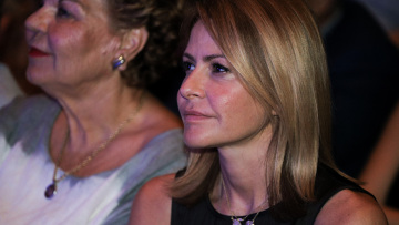 H Τζένη Μπαλατσινού παρακολούθησε την πρώτη ομιλία Κικίλια μετά τον γάμο τους