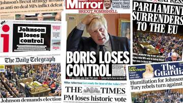 «O Τζόνσον έχασε τον έλεγχο του Brexit»: Οι βρετανικές εφημερίδες «διαβάζουν» τις πολιτικές εξελίξεις