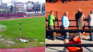 Βίντεο-σοκ: Ο φίλαθλος του Απόλλωνα Πόντου σπρώχνεται στο κενό και χάνει τη ζωή του