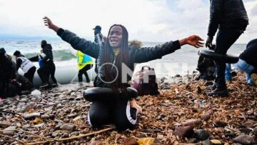 Μυτιλήνη: Πλαστική βάρκα με 27 Αφρικανούς έφτασε στη Σκάλα Συκαμινιάς