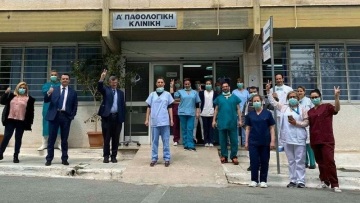 Σωτήρης Τσιόδρας: Η φωτογραφία από την επίσκεψή του στο Αγία Βαρβάρα