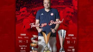 Ευχαρίστησε και αποθέωσε Κοβάτσεβιτς ο Ολυμπιακός