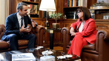 Ηχηρό μήνυμα Σακελλαροπούλου - Μητσοτάκη στην Τουρκία: Θα αντιμετωπίσουμε όλες τις προκλήσεις