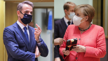 Η Σύνοδος Κορυφής του κορωνοϊού: Η μάσκα του Μητσοτάκη και το δώρο της Μέρκελ - Δείτε φωτογραφίες