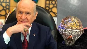 Νέο ρεσιτάλ προκλητικότητας από τον Μπαχτσελί: Φορά δαχτυλίδι με την Αγιά Σοφιά