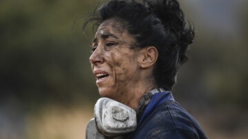 Φωτιά στην Ανάβυσσο: Συγκλονιστικές φωτογραφίες - Η ηρωίδα που έδωσε μάχη με τις φλόγες