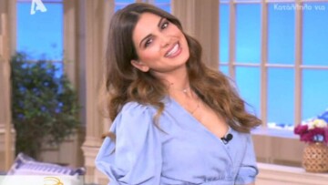 Η συγκίνηση της Σταματίνας Τσιμτσιλή όταν άκουσε το γιο της στον αέρα της εκπομπής της