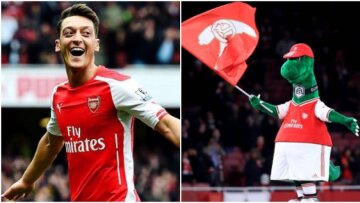 Ο Οζίλ δίνει ξανά δουλειά στην μασκότ της Άρσεναλ, καλύπτοντας ολόκληρο τον μισθό του