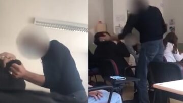Βίντεο-σοκ: Καθηγητής στην Ιταλία χαστούκισε μαθητή επειδή αρνήθηκε να φορέσει μάσκα