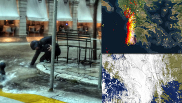 Επέλαση της κακοκαιρίας: 10.000 κεραυνοί σε λίγες ώρες - Πλημμύρες σε Κέρκυρα, Κεφαλονιά - Πότε φτάνει στην Αθήνα