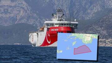 Ξαφνική κλιμάκωση από Άγκυρα - Ξαναβγάζει το «Όρουτς Ρέις» δίπλα στο Καστελόριζο