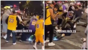 ΗΠΑ: Άγριος ξυλοδαρμός άνδρα που έβριζε τον Κόμπι μέσα στο Λος Άντζελες 