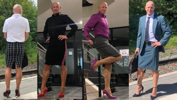 Γερμανία: Στρέιτ πατέρας 3 παιδιών πάει κάθε μέρα στη δουλειά με... φούστα και γόβες (Φωτογραφίες)