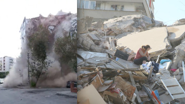 Σεισμός στην Τουρκία: Βίντεο με τη στιγμή που καταρρέουν κτήρια στη Σμύρνη