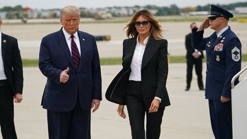 Η πρώτη δημόσια εμφάνιση του Τραμπ με τη Μελάνια στο Άρλινγκτον μετά την ήττα του