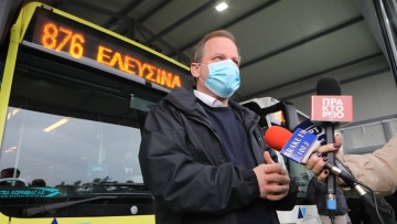 Κώστας Καραμανλής: Στο αμαξοστάσιο των ΚΤΕΛ στη Μαγούλα ο υπουργός Υποδομών και Μεταφορών