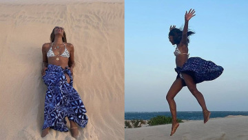 Ναόμι Κάμπελ: Ποζάρει με το μπικίνι της στη μαγευτική Κένυα 