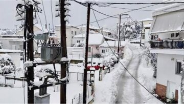 Καιρός - Κακοκαιρία Μήδεια: Χωρίς ρεύμα χωριά της Εύβοιας 