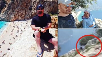 O Τούρκος που φέρεται να έσπρωξε την έγκυο γυναίκα του από γκρεμό γύρισε στο σημείο για να... ποζάρει (Φωτογραφία)