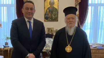 Συνάντηση του Οικουμενικού Πατριάρχη με τον Υφυπουργό Εξωτερικών Κ. Βλάση