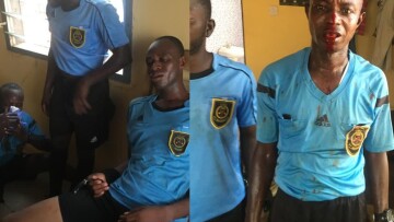 Βίντεο: Άγριο ξύλο σε διαιτητές στη Γκάνα