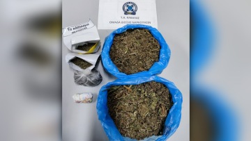 Καβάλα: Στην αυλή του σπιτιού του έκρυβε ένα κιλό κάνναβης