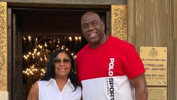 Μάτζικ Τζόνσον: Συνεχίζει τη περιήγησή του στα Επτάνησα - Επισκέφτηκε τη Μονή του Αγίου Διονυσίου στη Ζάκυνθο